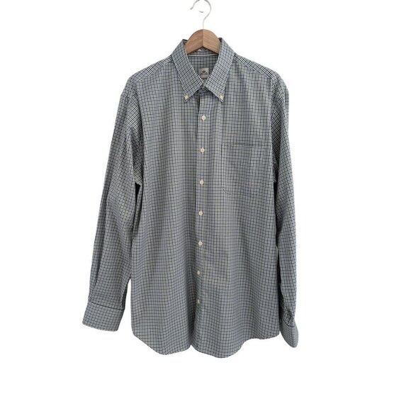 Peter Millar Nanouxe Easycare Checkered Button Up Shirt Size L - Picture 1 of 9